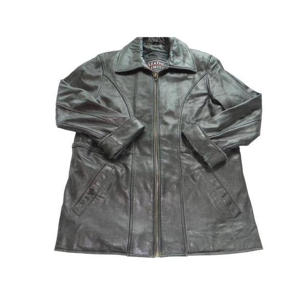 Men's Black Leather Jacket Medium - Picture 1 of 7